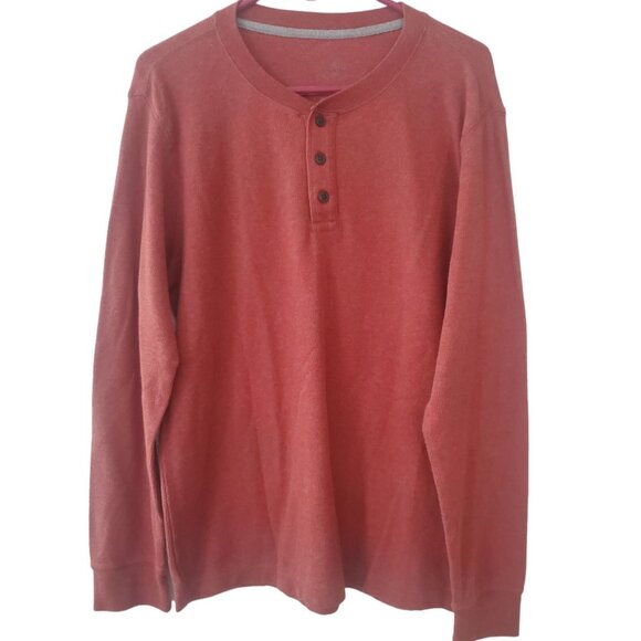 Mens Henley Shirt Bundle of 5 Mens Size L Thermal Knit Long Sleeve Textured Soft - Picture 2 of 12